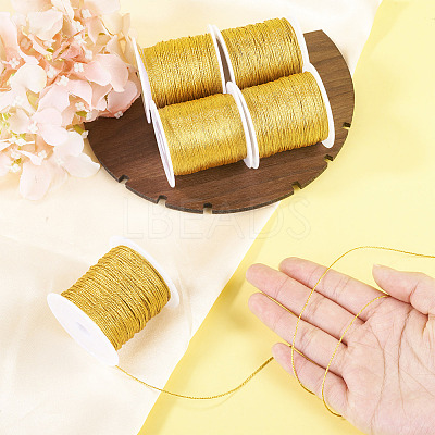 5 Rolls 5 Sizes Round PET Metallic Thread MCOR-TA0001-02B-1