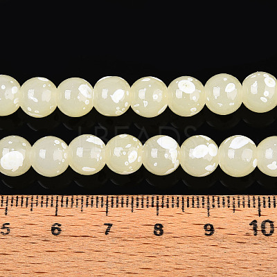 Baking Paint Glass Beads X1-DGLA-N015-8mm-08-1