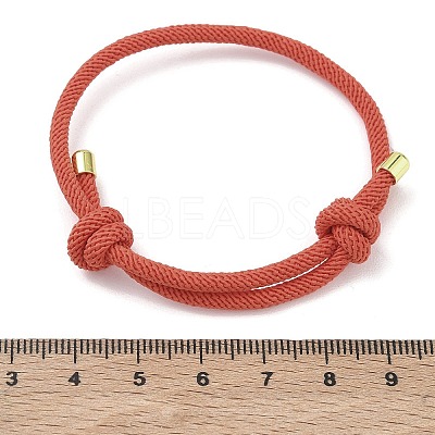 Adjustable Nylon Round Milan Cord Slider Bracelet Making FB-H001-01G-05-1
