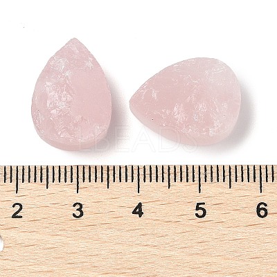 Natural Rose Quartz Cabochons G-K338-40A-02-1