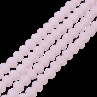 Imitation Jade Solid Color Glass Beads Strands EGLA-A034-J2mm-MD02-1