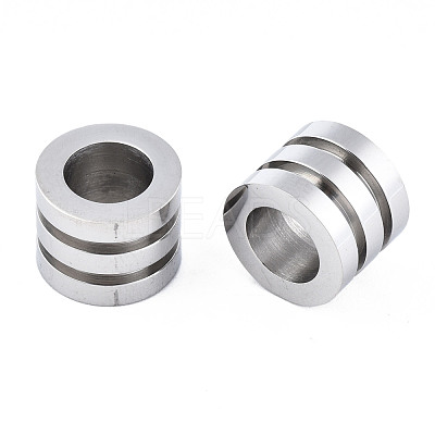 Non-Tarnish 316 Surgical Stainless Steel European Beads STAS-N097-068-1