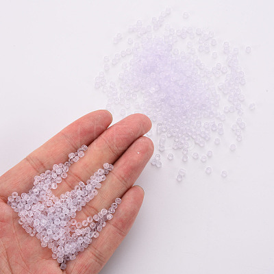 8/0 Transparent Glass Seed Beads SEED-S048-H-012-1
