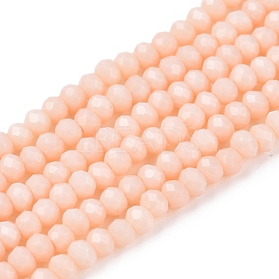 Opaque Solid Color Imitation Jade Glass Beads Strands LS-EGLA-A044-P1mm-D05-1
