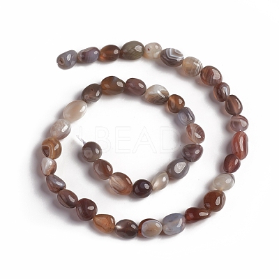 Natural Botswana Agate Beads Strands G-D0002-D81-1