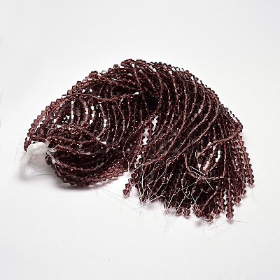 Transparent Glass Beads Strands EGLA-A039-T6mm-D05-1