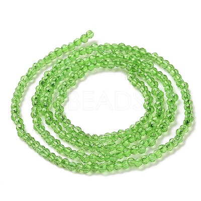 Transparent Glass Beads Strands GLAA-H021-03-18-1