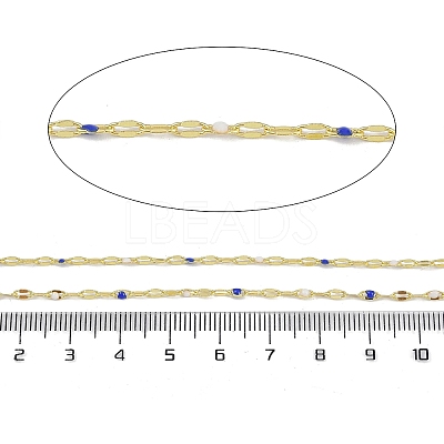 Rack Plating Brass Dapped Chains AJEW-Q153-03G-07-1