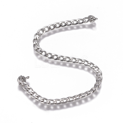 Tarnish Resistant 304 Stainless Steel Chain CHS-G017-11P-0.6mm-1
