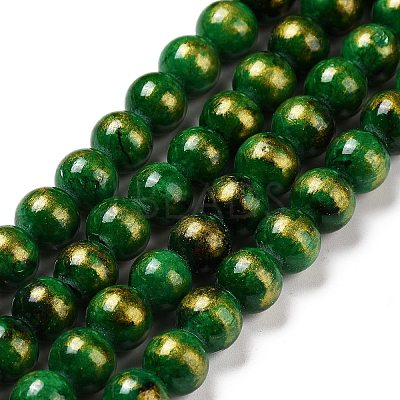 Natural Mashan Jade Beads Strands G-F670-A17-8mm-1
