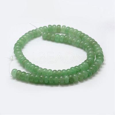 Natural Green Aventurine Bead Strands G-G668-08-4x6mm-1