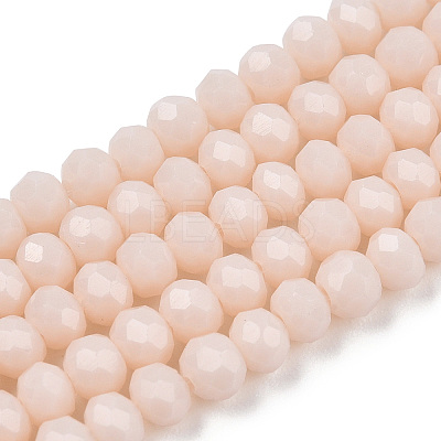 Opaque Solid Color Glass Beads Strands EGLA-A034-P1mm-D17-1
