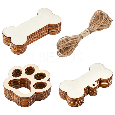 Unfinished Blank Natural Wood Display Decorations DIY-FH0005-12-1