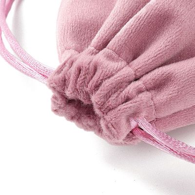Velvet Jewelry Drawstring Storage Pouches ABAG-P013-02B-06-1