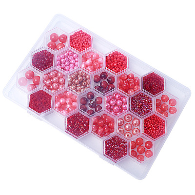 DIY 24 Style Acrylic & Resin Beads Jewelry Making Finding Kit DIY-NB0012-01F-1