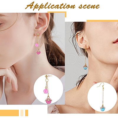 10Pcs Gemstone Charm Pendant Crystal Quartz Healing Natural Stone Pendants Buckle for Jewelry Necklace Earring Making Cra JX599J-1