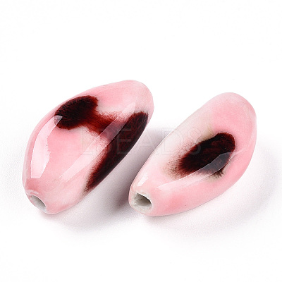 Handmade Porcelain Beads PORC-N008-08B-1