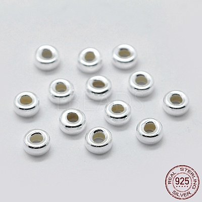 925 Sterling Silver Spacer Beads STER-K171-38S-02-1