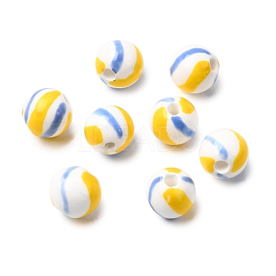 Handmade Porcelain Beads PORC-A034-01C-1