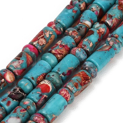 Dyed Synthetic Imperial Jasper Beads Strands GG-CBAA20A-02G-1