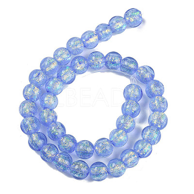 Handmade Foil Lampwork Beads Strands FOIL-K003-06B-02-1