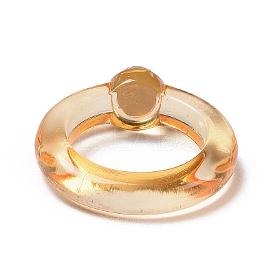 Transparent Acrylic Finger Rings RJEW-T010-07A-1