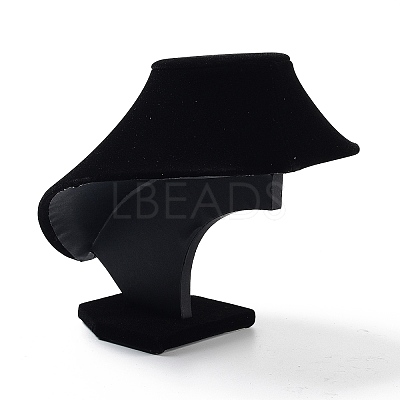 Bust Plastic Covered with Velvet Necklace Display Stands NDIS-L006-01B-1
