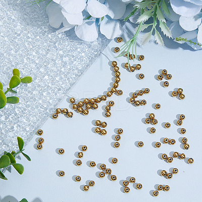 100Pcs 304 Stainless Steel Beads STAS-HY0002-23B-1