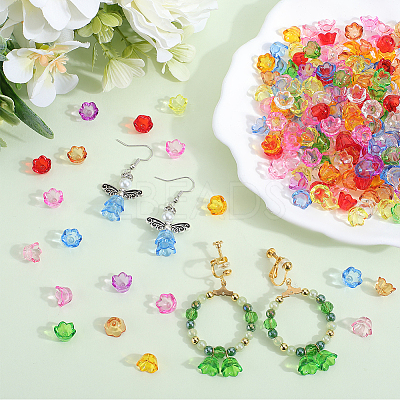 500Pcs Transparent Acrylic Beads TACR-SP0001-05-1