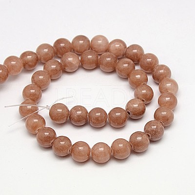 Natural Yellow Jade Beads Strands G-G598-6mm-YXS-27-1