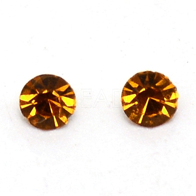 Glass Rhinestone Cabochons RGLA-WH0005-02A-1