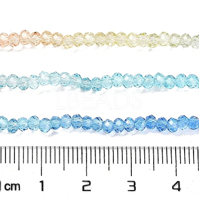Transparent Painted Glass Beads Strands LS-DGLA-A034-T2mm-A13-1