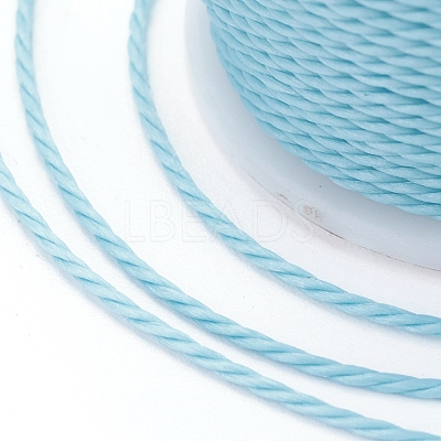 Round Waxed Polyester Cord X-YC-G006-01-1.0mm-06-1