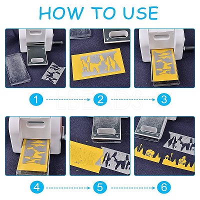 Carbon Steel Cutting Dies Stencils DIY-WH0170-353-1