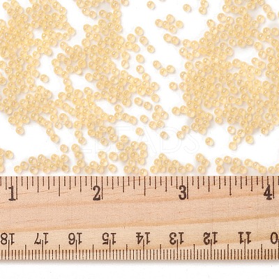 Luminous Transparent Glass Seed Round Beads GLAA-F124-D10-A-1