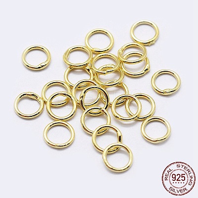 925 Sterling Silver Soldered Closed Jump Rings STER-F036-03G-0.7x4-1