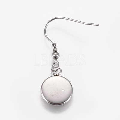 Stainless Steel Dangle Earrings LS-EJEW-WH0001-A04-1