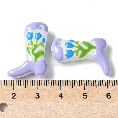 Baking Paint Glass Enamel Beads BLOW-D300-01E-1