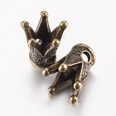 Tibetan Style Alloy Beads PALLOY-F200-09AB-1