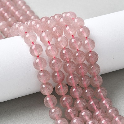 Natural Strawberry Quartz Beads Strands G-R435-03-A02-1