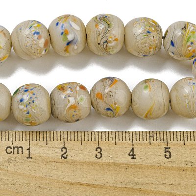 Handmade Lampwork Beads Strands BLOW-D006-07E-1