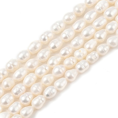Natural Cultured Freshwater Pearl Beads Strands PEAR-I007-01B-06B-1