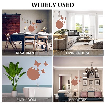 1 Set Plastic Mirror Wall Stickers AJEW-CN0001-65C-1