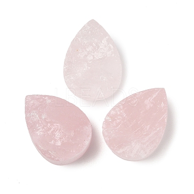Natural Rose Quartz Cabochons G-K338-40A-02-1