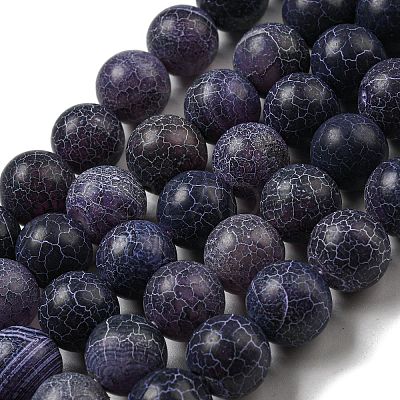 Natural Weathered Agate Beads Strands G-P538-A01-07-1