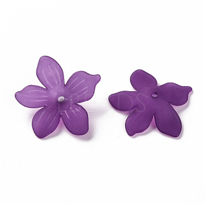 Frosted Acrylic Bead Caps MACR-S371-05A-743-1