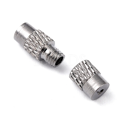 Column Brass Screw Clasps X-KK-M143-01-1