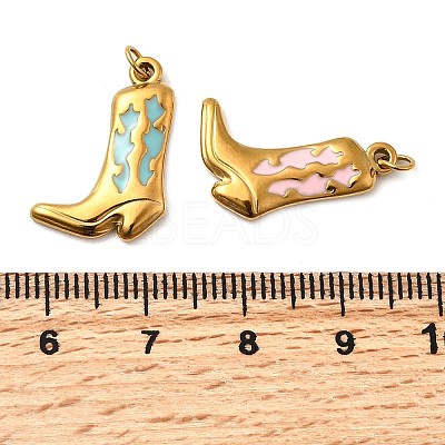 304 Stainless Steel Enamel Pendants STAS-B097-26G-02-1