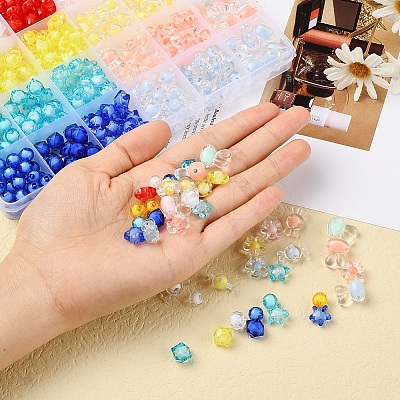 392Pcs 24 Style Transparent Acrylic Beads TACR-YW0001-27-1
