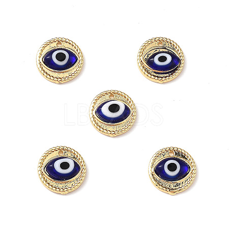 Handmade Lampwork Evil Eye Pendants ZIRC-L102-15G-06-1